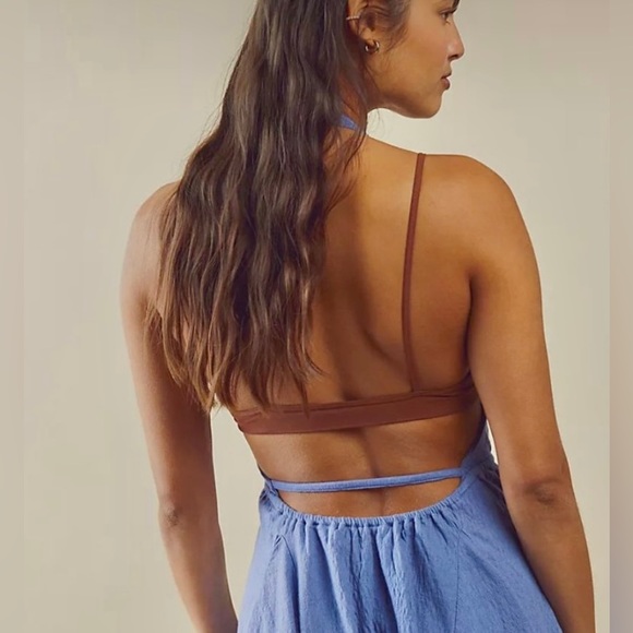 Free People Beach NWOT Emma Louise mini dress in black only size small - Picture 3 of 16